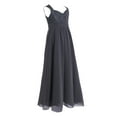 thumbnail image 3 of iEFiEL Girls Chiffon Lace Flower Girl Dress Wedding Bridesmaid Gown Gray 16, 3 of 7