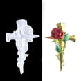 thumbnail image 4 of Rose Cross Resin Mold，3D Large Cross Silicone Mold for Epoxy Resin Flower Crucifix，for DIY Art Wall Hanging Ornament White, 4 of 8