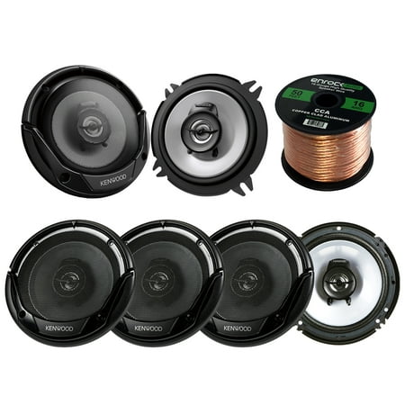 3 Pairs Car Speaker Package Of 2x Kenwood KFC1366S 5-1/4