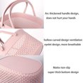 thumbnail image 2 of Portable Shower Basket, Plastic Storage Bag with Handle Toilet Bag Trash Can for Bathroom, University Dorm Essentials, Kitchen, Camping, Gym - Pink, 2 of 4