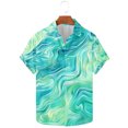 thumbnail image 3 of Camisas de Manga Corta para las Mujeres, Camisa de Botón de Cuello de Vuelta Casual Hecha de 100% Poliéster Ligero para Todo el Uso de Temporada, Camisas de Manga Corta para Hombre, 3 of 5