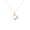 Rose, variant on Pure Elegance Open Heart Shape With Side Amethyst Gemstone 925 Sterling Silver 14K Yellow Gold Over Pendant Necklace For Women