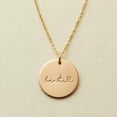 thumbnail image 4 of BLOPQ Be Still Necklace Inspirational Disc Pendants 15mm Round Charms Women Necklaces-Gold Color, 4 of 6