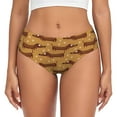 thumbnail image 1 of Balery Dachshund Dog Puppy Ropa Interior de Algodón para Mujer con Dibujo – Braguitas Cómodas y Elásticas, Estilo Clásico-Medium, 1 of 6