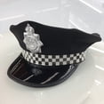thumbnail image 2 of 4 Pieces Police Hat Police Officer Costume Accessory for Cop Policeman Halloween Costume Cosplay Party, 2 of 5