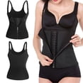 thumbnail image 4 of <p>Zipper Front Corset, Women's Underbust Corset Multifunctional Waist Training 3 Rows Of Hooks Black  For Cosplay For Fitness</p>, 4 of 7