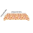 thumbnail image 3 of AuroraX Rectangular Plastic Tablecloth Disposable Outdoor Picnic Party Table Cloth Yellow Maple Leaf Print 54x108in Table Cover for 8 Foot Table, 3 of 6