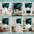 thumbnail image 6 of Tie Up Curtains for Windows Turquoise Rose Valance Adjustable Balloon Curtain Vintage Flower Garden Tie Up Shades for Kitchen Living Room Bedroom Privacy Curtain Drape 34x45 Inch, 6 of 9