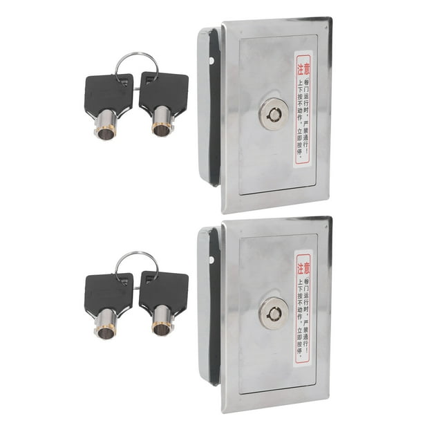 Caja de interruptor de llave de 2 piezas de acero inoxidable universal con juego de accesorios de llaves para puerta