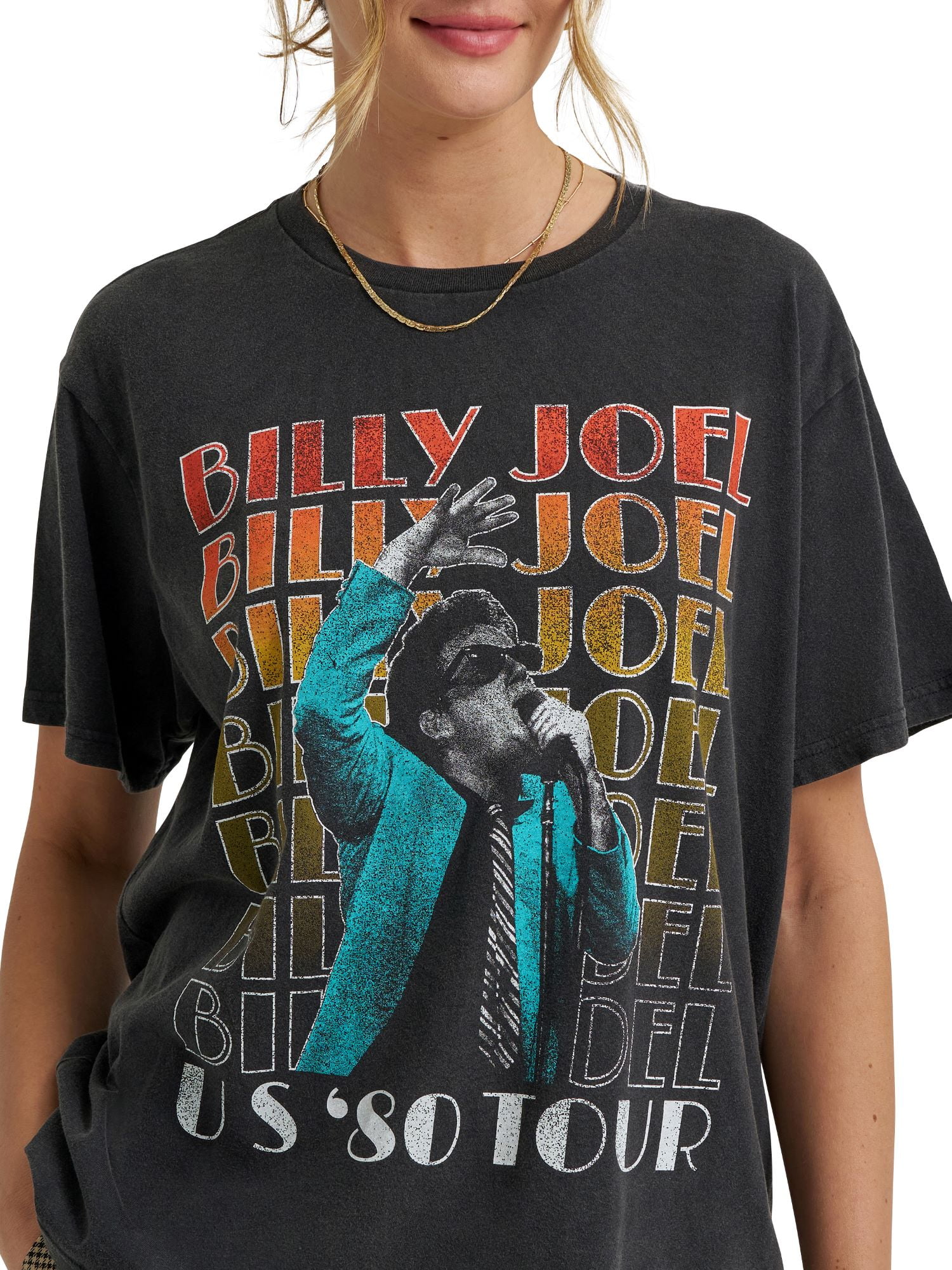 Lee® Women's Short Sleeve Billy Joel Graphic Tee, Sizes S-3XL
