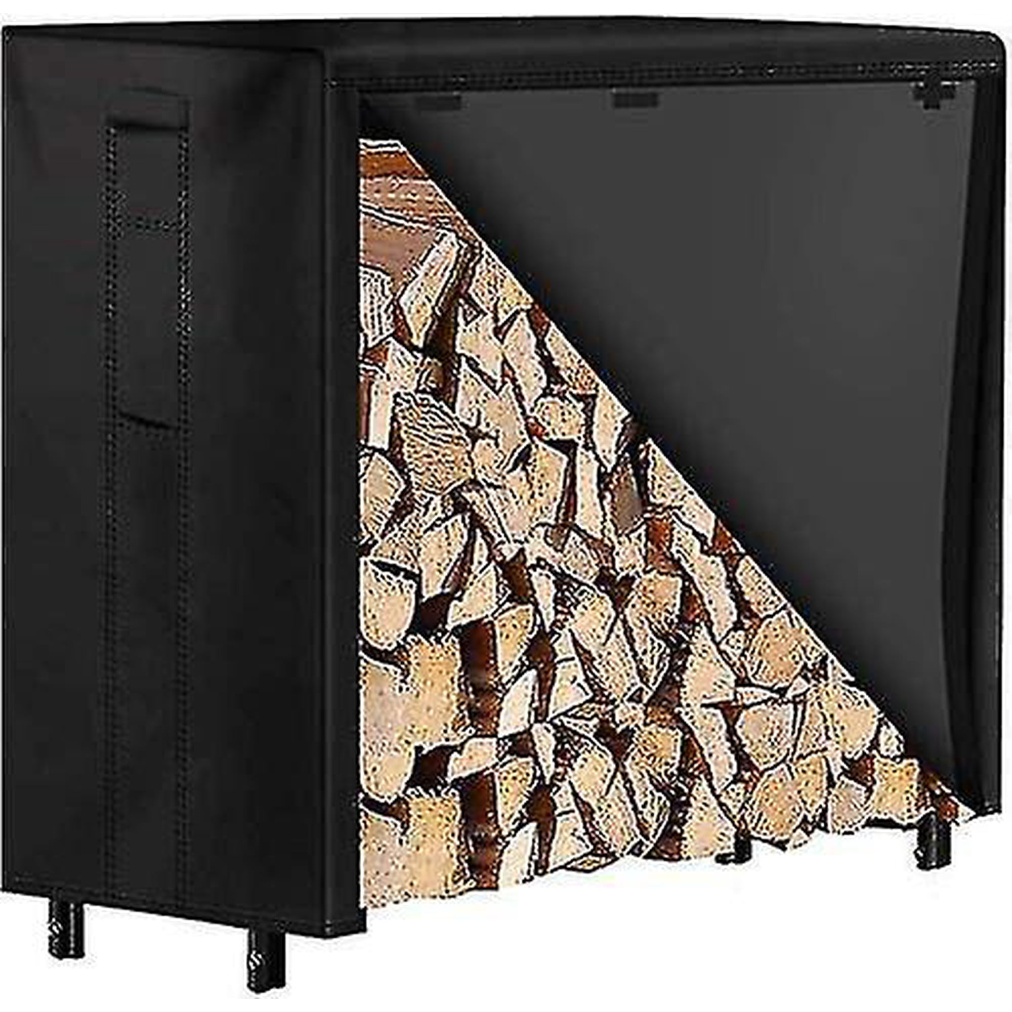 Betterlifefg-firewood Rack With Lid Large Capacity Outdoor Fireplace Log  Rack With Waterproof 600d Oxford Log Rack Lid Firewood Storage,guazhuni |  Walmart Canada