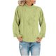 thumbnail image 2 of Pntutb Mujeres Casual Soild Manga Larga Grueso Punto Jersey Cuello Alto Suéter Abrigo Pntutb Pntutb-5086, 2 of 7