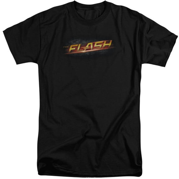 The Flash Logo S/S Adult Tall Black