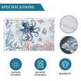 thumbnail image 6 of Ocean Octopus Placemats Set of 4, Summer Coastal Coral Flower Shells Placemats for Dining Table, Place Mats for Kitchen Tabletop, Waterproof Wipeable Dining Table Mats Set, 6 of 9