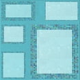thumbnail image 1 of Ahgly Company Machine Washable Indoor Square Transitional Blue Area Rugs, 7' Square, 1 of 7