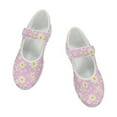thumbnail image 5 of Psesaysky Women's Single Buckle Casual Shoes Pink Daisy Printed Shoes for Ladies and Big Girls Lightweight Comfortable Hook & Loop Walking Shoes, 5 of 7