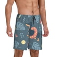 thumbnail image 2 of Bixox Men's Watermelons Dachshunds printed lightweight casual shorts, soft sleep shorts with pockets., 2 of 7