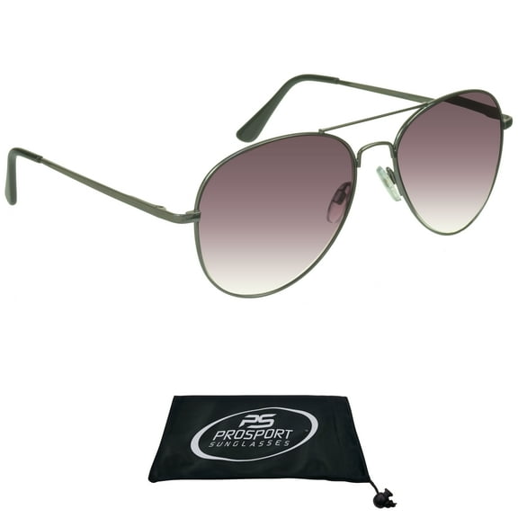 proSPORT Reading Sunglass Reader Tinted Aviator Gunmetal Men Women NOT BIFOCAL