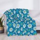 thumbnail image 3 of Fotbe Daisies Flowers Manta de Franela con Estampado, Manta Ultrasuave para Cama, Sofá, Auto, Hipoalergénica y Antibolitas-50"x40", 3 of 6