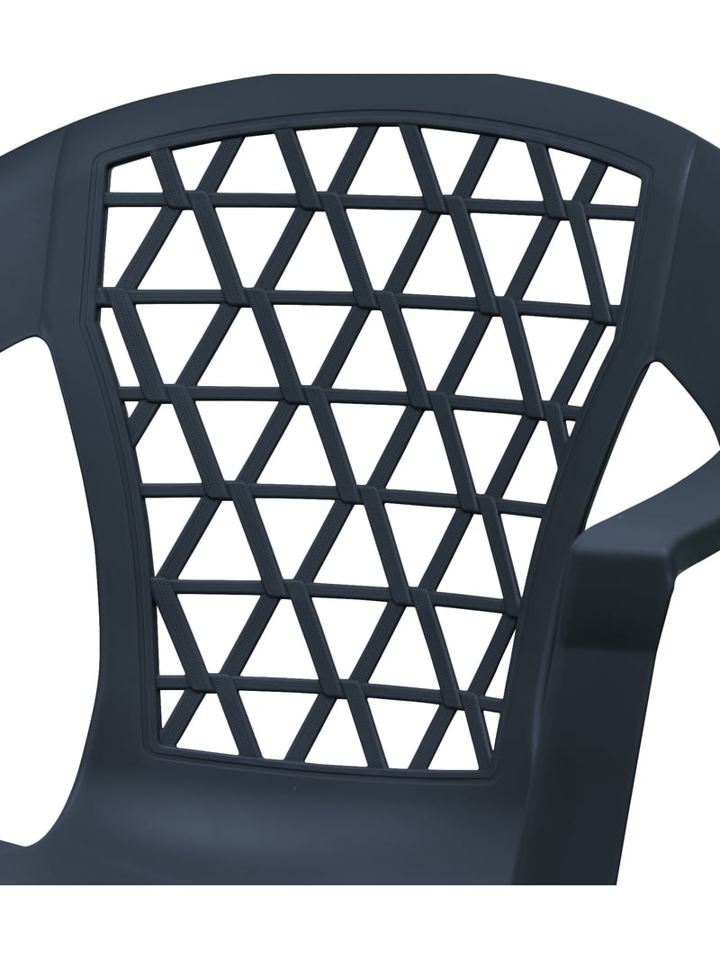 Adams Penza Outdoor Resin Stack Chair with Phone Holder Ideal for