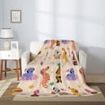 thumbnail image 5 of Throw Blanket for Couch Sofa and Bed, Dogs In Different Poses Super Soft Plush Throw Blanket, Fuzzy Cuteness Comfy Warm Washable Flannel Blanket & Throws for All Season 60"x50", 5 of 7
