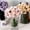 color, variant on Danhjin Fake Flowers, Artificial Flowers for Outdoors Indoors Decoration 27 Head Dew Lotus, for Garden Porch Patio Graveside Home Decor, Flowers for Decoration