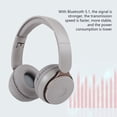 thumbnail image 3 of RFUGUG Bluetooth 5.1 Wireless Over-Ear Headphones - Gaming & Chat Optimized, HD Voice, Active Noise Cancellation for Sports, Fitness and Leisure Music Enjoyment, 3 of 7
