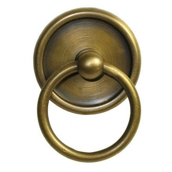 Gado Gado Hardware HRP1022 Small Ring Pull with Rimmed Backplate
