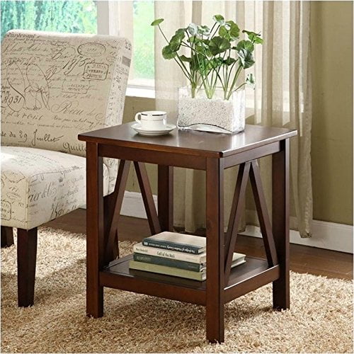 Pemberly Row Table d'Appoint en Tabac Antique