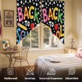 thumbnail image 5 of Swag Curtain Valances School Season Swag Valances for Kitchen Windows Pencil Stars Cartoon Style Black Short Topper Curtains Valance Tier Pair for Kitchen Bedroom Living Room Bathroom 28"x36", 5 of 8