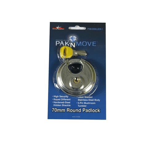 uBoxes Disklock Round 70mm Heavy Duty Lock for Moving and Storage