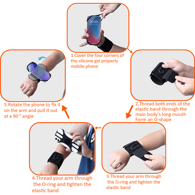 LAKYRIK Running Phone Holder, Armband Phone Holder, 360 - Main Image