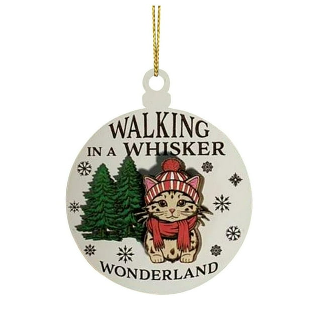 Christmas Hanging Pendant Letter Animal Curved Snowflake Festive Wooden Colorful Shape Clear Pattern Reusable Decoration Pendant
