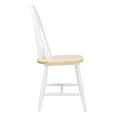thumbnail image 5 of SAFAVIEH Camden Spindle Back Dining Chair, White/Natural, Set of 2, 5 of 13