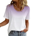 thumbnail image 6 of PNTUTB Summer Casual Fashion Gradient Short Sleeve Loose Comfortable Round Neck Pullover Tops for Men and Women, 6 of 6