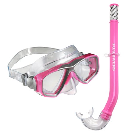 US Divers Play Series Junior Unisex Java Mask, Tonga Snorkel Pink/Silver