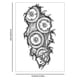 thumbnail image 4 of 6pcs tatuajes pegatinas extraíble animal tatuaje temporal impermeable para hombres mujeres Sywqhk Libre de BPA, 4 of 4