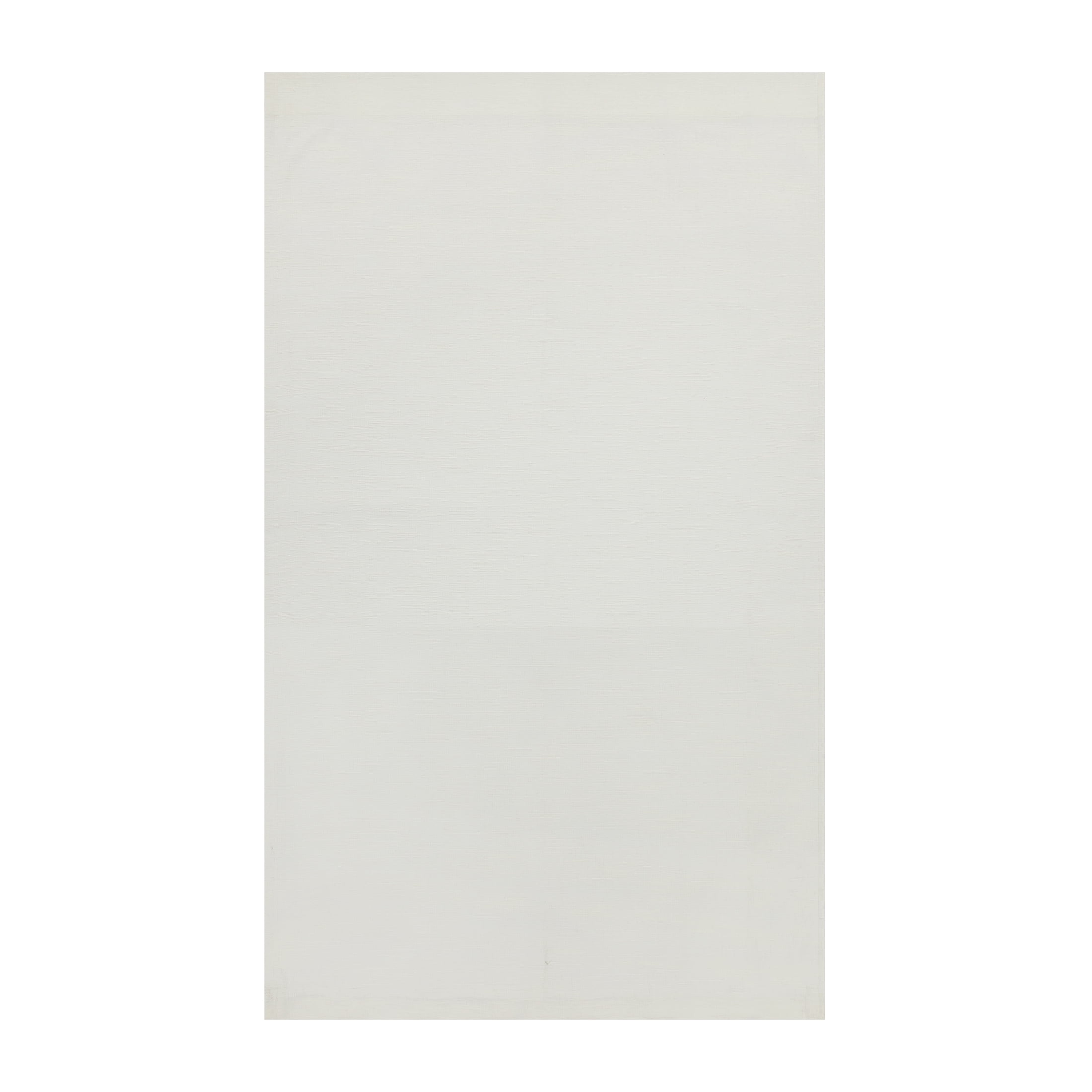 Better Homes & Gardens Textured Solid Chenille Light Filtering Single Curtain Panel, Ivory, 50"W x 84"L
