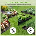 thumbnail image 4 of Garden Edging Border 2 Inch Tall - 33FT with 30pcs Spikes, Plastic Edging Border for Landscaping, Lawn, Garden, Flower Beds, Paver, Pathway (Black), 4 of 9