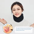 thumbnail image 3 of HUGFEGWE Neck Brace Soft Breathable Pain Relief Posture Correction Anti-Snoring Support Cervical Collar Ergonomic Neck Protector Brace for Sleeping, Adjustable Neck Support Brace Light Grey S, 3 of 7