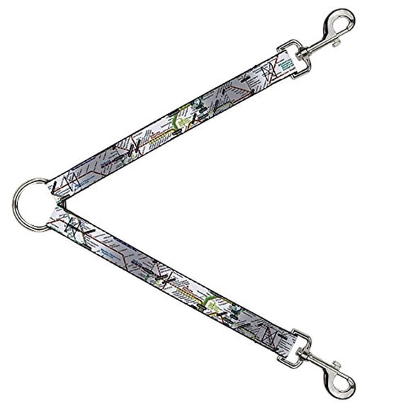 Buckle-Down Leash Splitter - Tokyo Subway - 1" Wide - 30" Length