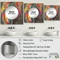 thumbnail image 4 of Designart "Antique Colorful Pastel Foliage Aquarelle Gray I" Abstract Painting Square Mirror For Wall Decor - Large Multicolor Square Printed Wall Mirror Art - Wall Mounted Square Mirror, 4 of 5