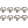 thumbnail image 4 of 2025 Cabinet Knob 8 Pieces Round Drawer Pull Handle Cabinet Knobs Drawer Knob Cabinet Handle Kitchen Drawer Cabinet Door Knobs White Vintage Cabinet K, 4 of 5
