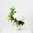 thumbnail image 3 of Nearly Natural A2129 16 in. Artificial Peony Dahlia Arrangement white Vase, White, 3 of 4