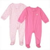 Child of Mine by Carter's - Set of Two Stretch Jersey Sleep 'n' Plays, Pink