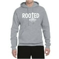 thumbnail image 2 of Wild Bobby Rooted in Christ Inspirational/Christian Unisex Graphic Hoodie Sweatshirt, Heather Grey, 3X-Large, 2 of 5
