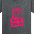 thumbnail image 4 of Inktastic Girls Rule, Boys Drool Youth T-Shirt, 4 of 5