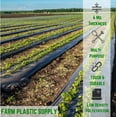 thumbnail image 2 of Farm Plastic Supply Black Plastic 6" x 100", 6 Mil Polyethylene Tarp, 2 of 6