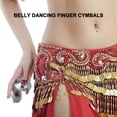thumbnail image 1 of Danse 2 Pcs Cymbales de Doigts Ventre Dansant Cymbales de Doigts Argent Ventre Dansant Cymbales Rythme Battement Percussion Instrument de Musique pour Danseur Fête, 1 of 7
