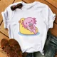 thumbnail image 5 of Camiseta divertida Axolotl para mujer, camiseta de manga corta Kawaii Relaxolotl, ropa para mujer, Tops informales Y2k con estampado de dibujos animados, 5 of 5